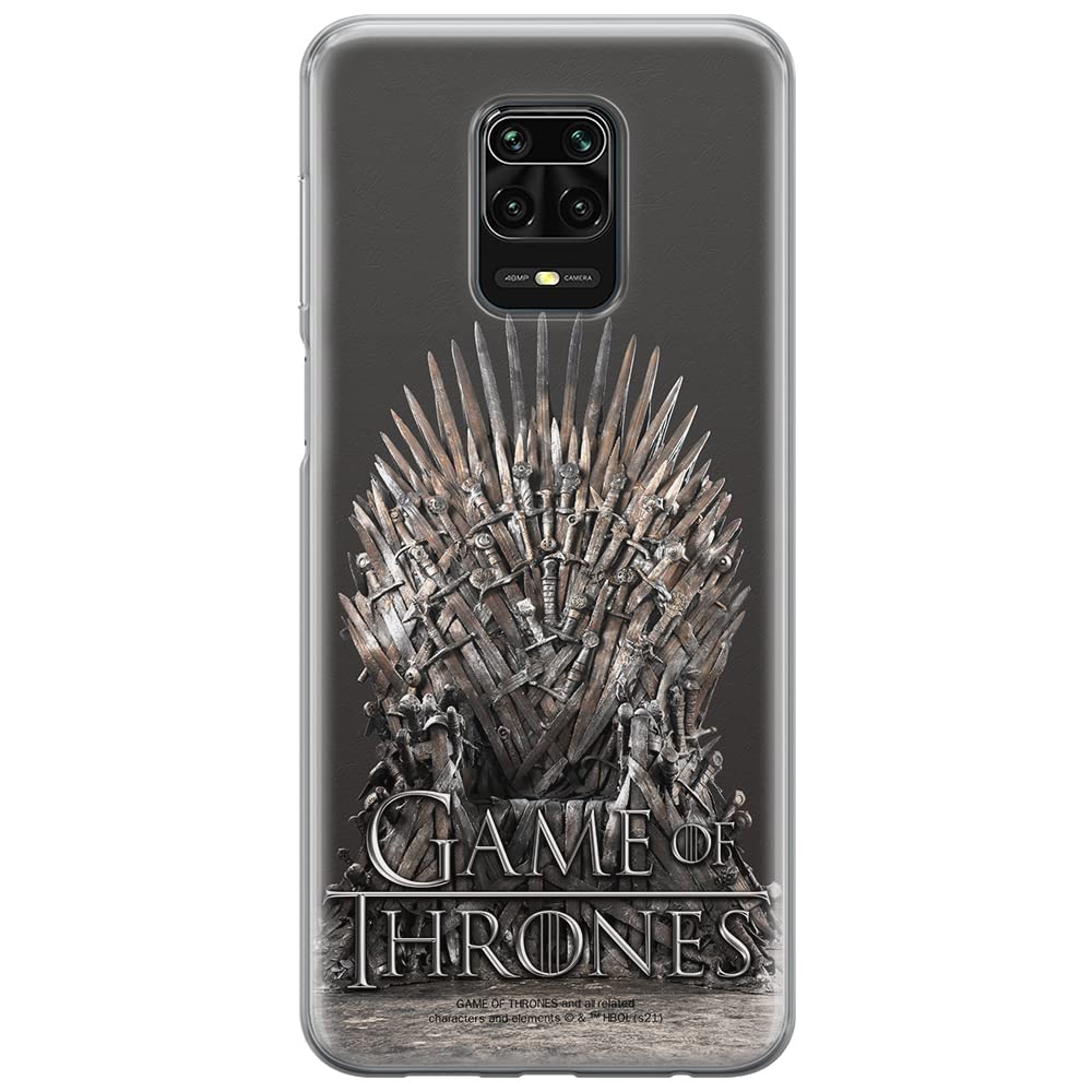 ERT GROUP mobile phone case for Xiaomi REDMI NOTE 9 PRO/ 9S original and officially Licensed Game of Thrones pattern 017 optimally adapted to the shape of the mobile phone, case made of TPU