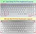 Keyboard Cover Compatible with 15.6” HP Pavilion 15-ab 15-ac 15-ae 15-af 15-an 15-ak 15-as 15-au 15-ay 15-ba 15-bc 15-bk Series, HP Envy x360 m6-ae151dx m6-p113dx m6-w, HP OMEN 15-ax -(Hot Blue)