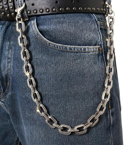 Amazon.com: KIMTUR Men's Wallet Chain 34'' Heavy Biker Trucker