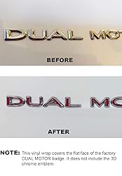 Custom Cut Graphics Dual Motor Badge Wrap for Tesla