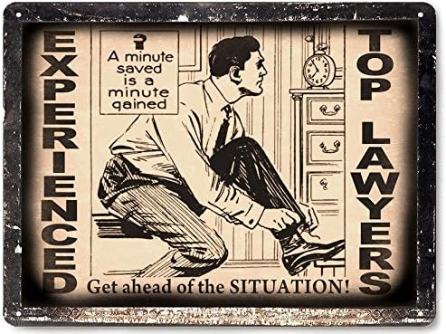 Lawyer attorney metal Sign / vintage style retro plaque office wall decor art 192