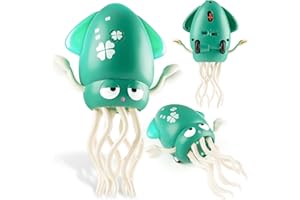 BLF FUN Electric Dancing Octopus Toy Interactive for Kids Squid with Lights&Music, Tummy Time Baby Crawling Toy for Toddlers Boys Girls Ages 3-8, 4 5 6 7 Years Old Birthday Gift, Indoor Pet Toys Cats Dogs