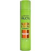 Garnier Fructis Sleek &amp; Shine Hairspray, Provides 24-Hour Anti-Humidity and Frizz Control, Extra Strong Hold, Infused with Bamboo Extract for Ultra-Smooth Hair, 8.25 oz (Packaging May Vary)