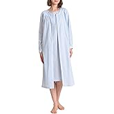 Latuza Women's Long Nightgown and Robe Set Soft Cotton