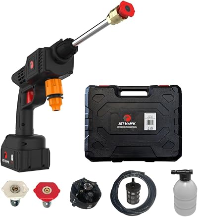 High Street TV Jet Hawk Cordless Portable Pressure Washer 6-in-1 Any Water