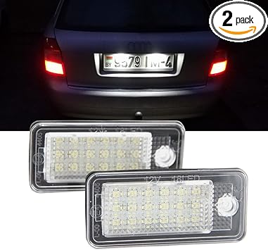 audi a6 c6 license plate light