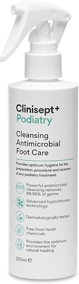 Clinisept Plus Podiatry Spray 250ml - Alcohol-Free Skin Cleanser
