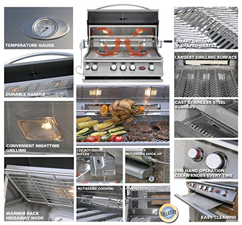 Cal Flame e3022 3 Piece Island with 32" BBQ Grill