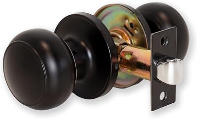 XFORT Bello Passage Knob Set Matt Black for Internal Doors with Tubular Latch