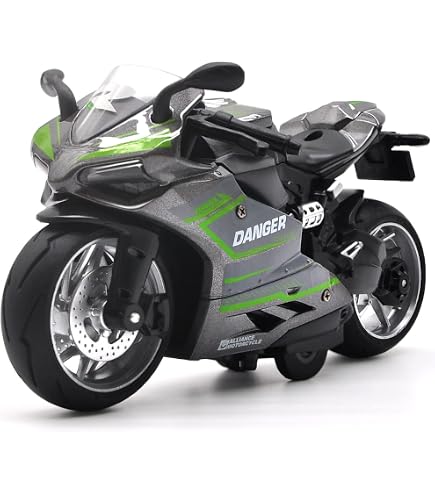 Amazon.com: Welly Die Cast Motorcycle Green Kawasaki 2009 Ninja ZX
