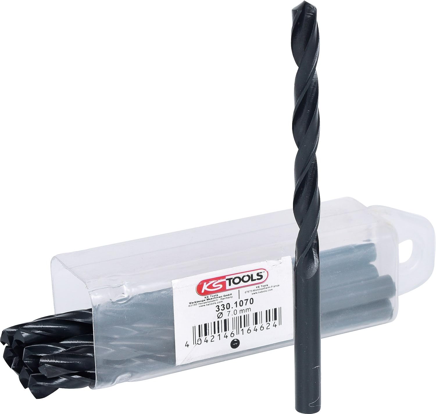 KS Tools 330.1070 HSS-R twist drill, pack of 10, 7,0mm — image 1