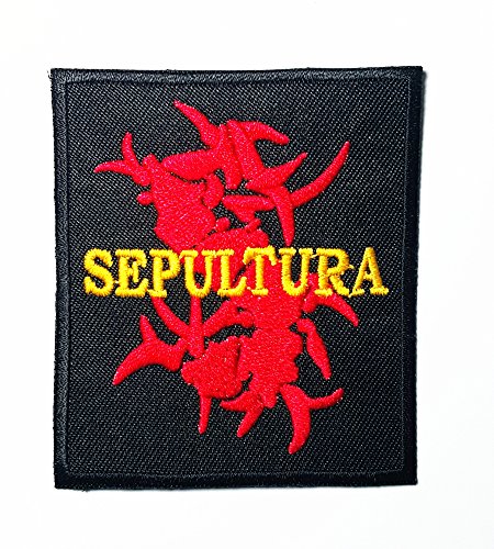 Sepultura heavy metal punk music band logo patch sew iron on embr…