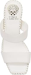 Vince Camuto Women's Kaden Heeled Sandal, Bianco, 7
