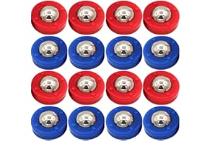 Toyvian 28Pcs Shuffleboard Pucks Set Rolling Beads Equipment for Tabletop Shuffleboard Games and Curling Game Accessories