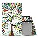 MoKo Case for All-New Amazon Fire HD 8 Tablet (7th/8th Generation, 2017/2018 Release) - Slim Folding Stand Cover for Fire HD 8, Lucky Tree (with Auto Wake/Sleep)