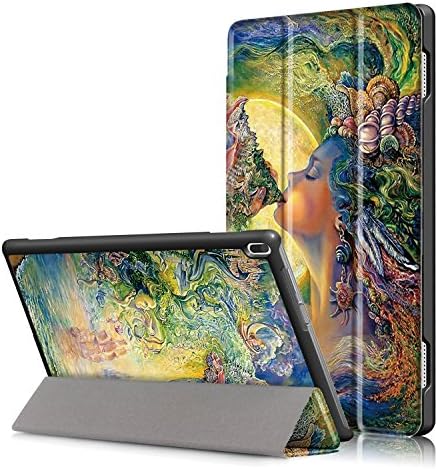 Lenovo Tab4 10 Case, [SlimShell] Tri-floding Hard Armor Case PU Leather Rotating Cover with Flip Folio Case with Auto Sleep/Wake Up Shell for Lenovo Tab4 10" Tablet 2017 Release (Girl of sea)