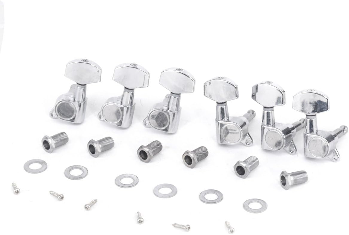 Musiclily Pro 3x3 Sealed Guitar Tuners Tuning Pegs Keys Machine Heads Set for Les Paul Style Electric or Acoustic Guitar