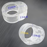Ziranee Door Handle Bumpers 6 PCS PVC Transparent Wall Protectors view 5