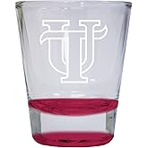 R and R Imports University of Tampa Spartans Etched Round Colored Shot Glass 2 oz Red Officially Licensed Collegiate Product