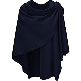 Spicy Sandia Shawl Wraps for Women Knit Poncho Travel Scarf Elegant Ruana Cape Sweater for Fall Winter