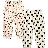 MYGBCPJS Baby Boys Girls Cotton Linen Trousers Kids Casual Ankle Pants Loose Long Bloomers