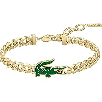 【LACOSTE】L'ESSENTIEL チェーン ロゴ ブレスレット ゴールド Amazon.com: Lacoste Jewelry L'Essentiel Men's Ionic Thin