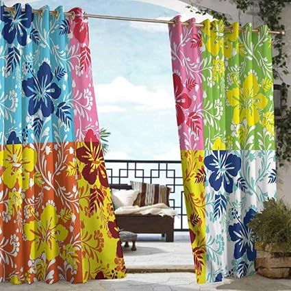 Amazon Com Diliteck Curtains For Bedroom Hawaiian Tropical
