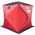 THUNDERBAY Ice Cube 2-4 Man Portable Ice Shelter, 24/34 Square Feet of Fishable Area, Portable 2-3 Person Ice Shanty