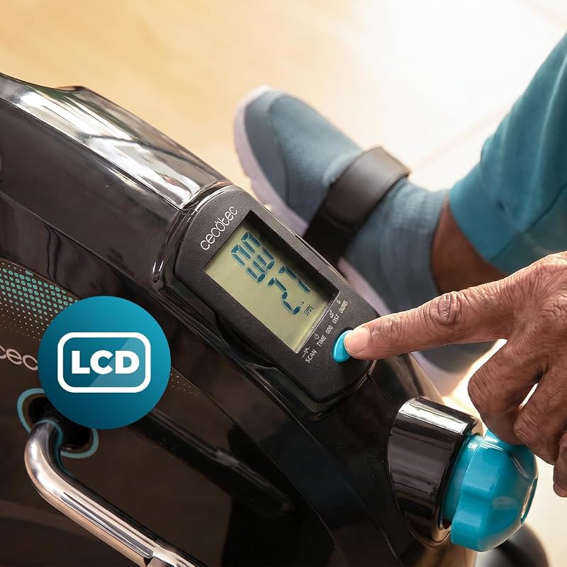 Pedaliera Statica Drumfit Cycle Compact Neo. Compatta, Livelli di Resistenza Regolabili Manualmente, Utilizzo Semplice e Intuitivo, Display LCD, Peso Massimo 100kg