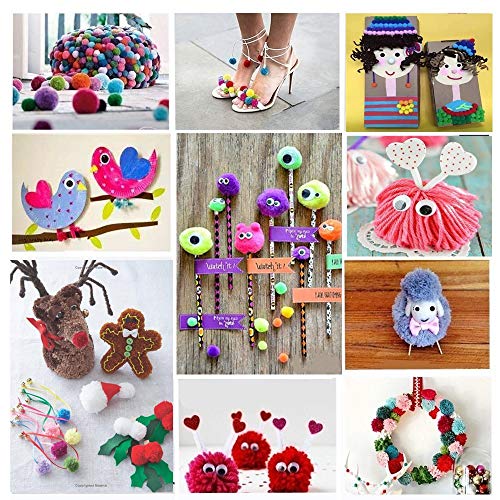 Pompom Maker,4 Sizes Pom pom Makers for Fluff Ball Weaver Needle Craft DIY Wool Knitting Craft Tool Set Decoration (4) - Thumbnail 2