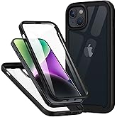 CBUS Heavy-Duty Phone Case with Built-in Screen Protector Cover Compatible with iPhone 14 Plus –– Full Body (Black)