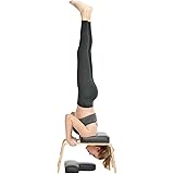 Desire Life Yoga Headstand Bench - Stand Yoga Chair for Family, Gym - Wood and PU Pads - Relieve Fatigue and Build Up Body