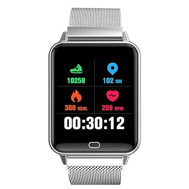 Amazon.com: Smart Watch Android iOS Sports Fitness Calorie ...