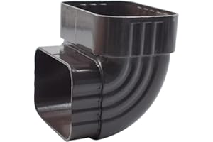 WOONEKY Gutter Downspout Adapter 90 Degree Elbow Rainwater Drain Connector for Eavestrough Extension