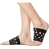 Copper Arch Support Relief for Women and Men, Plantar Fasciitis Foot Support - Arch Relief Compression Bands Fit for Flat/High/Fallen Arches - Large Arch Support