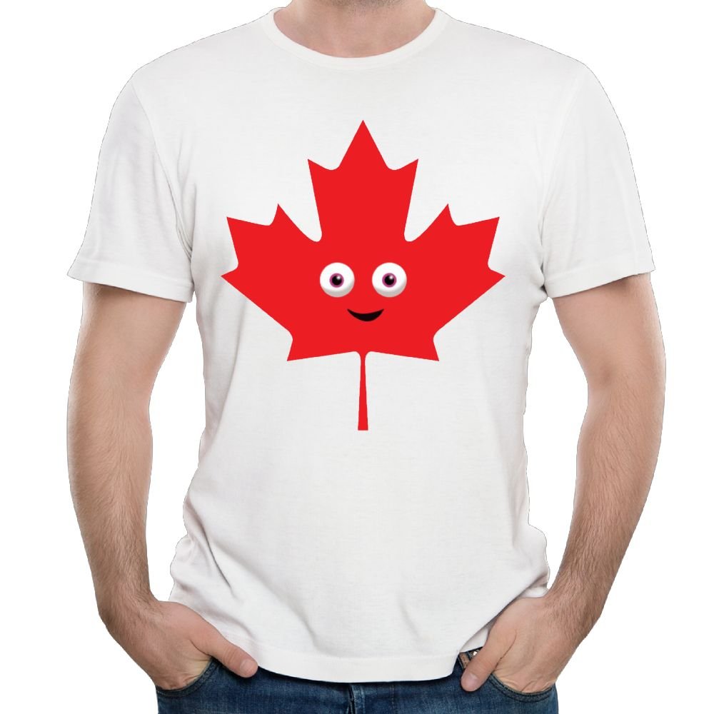 Happy Maple Leaf Humor Running Tee Short Sleeve Shirts