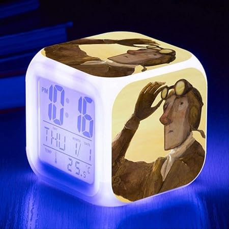 Reveil Numerique Horloge Lumineuse A Sept Couleurs Reveil De Bureau Pour La Chambre Des Enfants Horloge De Chevet 8x8cm F Amazon Co Uk Kitchen Home