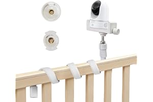 Baby Monitor Stand, Flexible Gooseneck Baby Monitor Mount with Universal Clip - Adjustable Baby Camera Stand Compatible with 