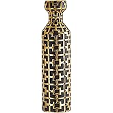 NewSangXia Black with Golden Vase for Modern Home Decoration, 24.4 inch Tall Floor Vases for Home Decor, Ceramic vases for décor, Suitable for Living Room Decor, Bathroom Decor and Office Décor