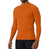OVIYEGAIN Turtleneck Compression Shirt Men Long Sleeve Athletic Workout Sports Undershirt Quick Dry Base Layer Running Tops