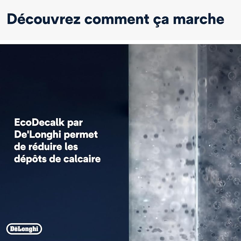EcoDecalk Détartrant DLSC500, 5 Doses de Décalcification, Accessoire de Maintenance pour Machine à Café, Ingrédients à Base de Plantes, Bouteille Avec 5 Doses, 500ml