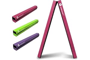 JC-ATHLETICS 8FT Balance Beam Folding Floor Gymnastic Equipment for Kids toddler Girls Adults Training Practice at Home,Wood Core with Foam Top and Side Covered with Non-Slip PVC