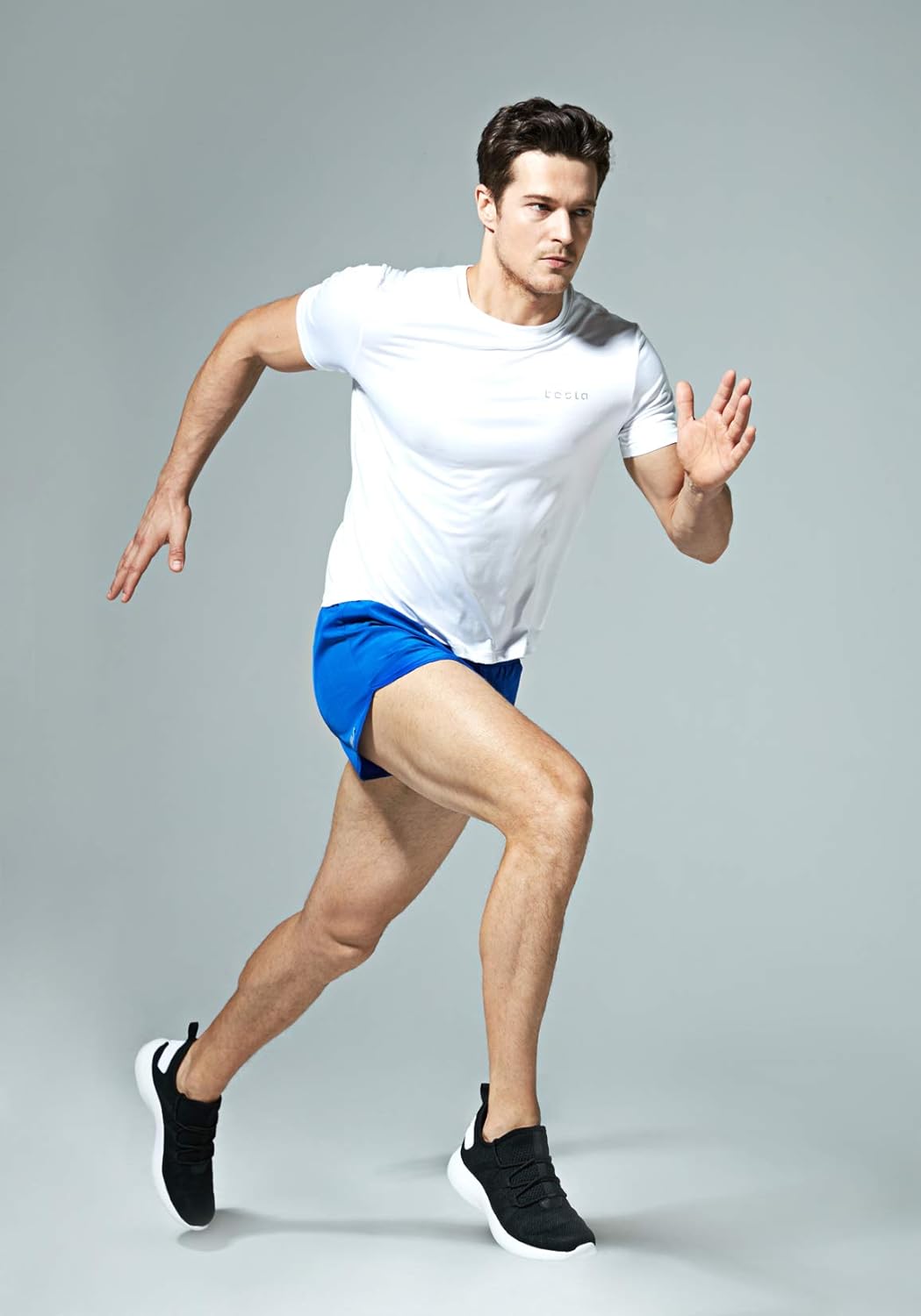 TSLA Men's Active Running Shorts, 3 Inch Quick Dry Mesh Jogging Workout Shorts, Gym Athletic Marathon Shorts with Pockets: Clothing