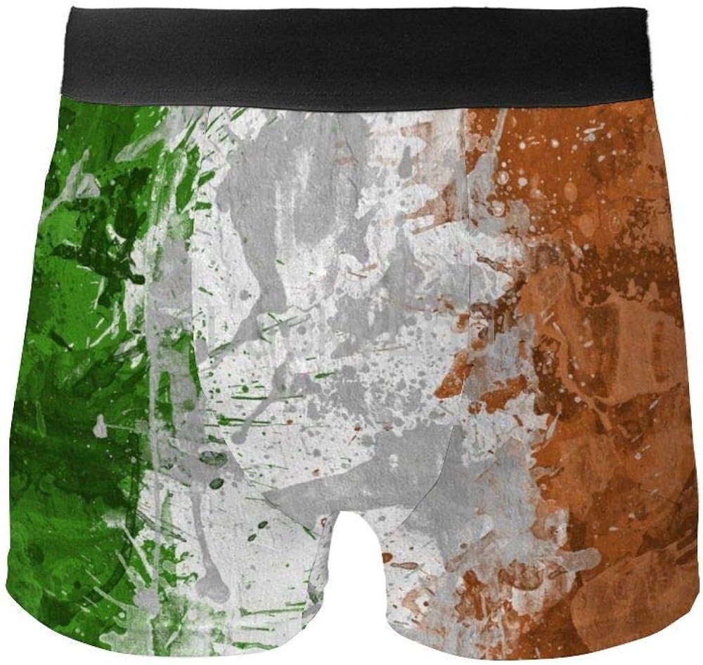 LuckyLou Ireland Flag Irish Emblem Paint Ii Fashion Breathable Men's