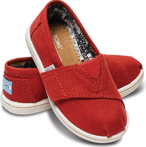 Amazon トムス タイニー キャンバス クラシックス Toms Tiny Classics ベビー トムス キッズ トムスtoms キッズ トムズ キッズ Toms キッズ Toms Shoes トムズシューズ 12cm T5 03 レッド Toms トムズ シューズ バッグ