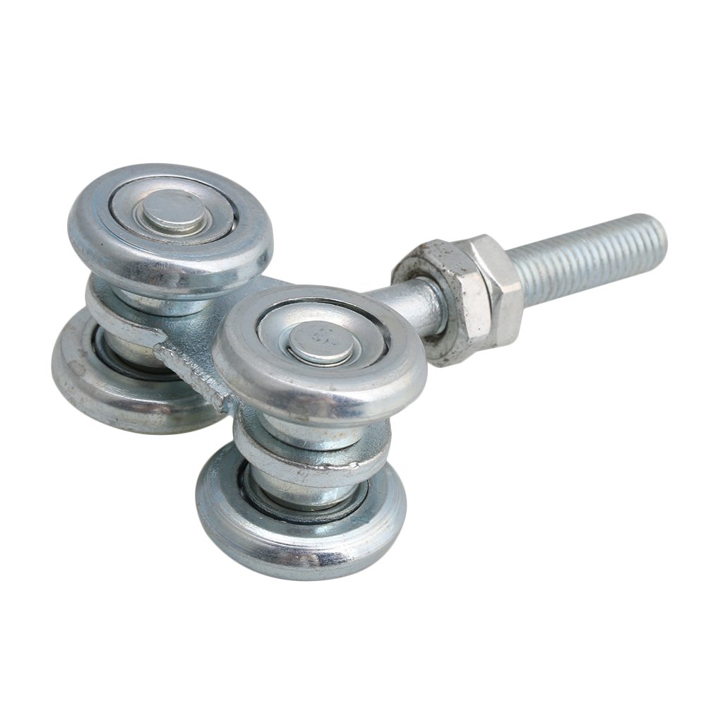 Commercial Door Products Yibuy Steel Double Wheel Rail Hanging