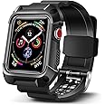 OCYCLONE Compatible for Apple Watch Band Series 8 7 SE 6 5 4 3 2 1, Watch Band with Case Fit with Apple Watch 38mm 40mm 41mm 42mm 44mm 45mm for Sport Style Men Women