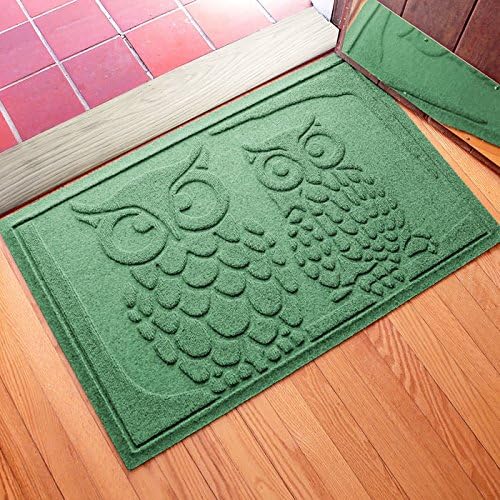 Owls Water Hog Doormat with Polypropylene Face and SBR Rubber Backing for Indoor and Outdoor Use
