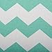 DII Hard Sided Collapsible Fabric Storage Container for Nursery, Offices, & Home Organization, (11x11x11) - Chevron Aqua