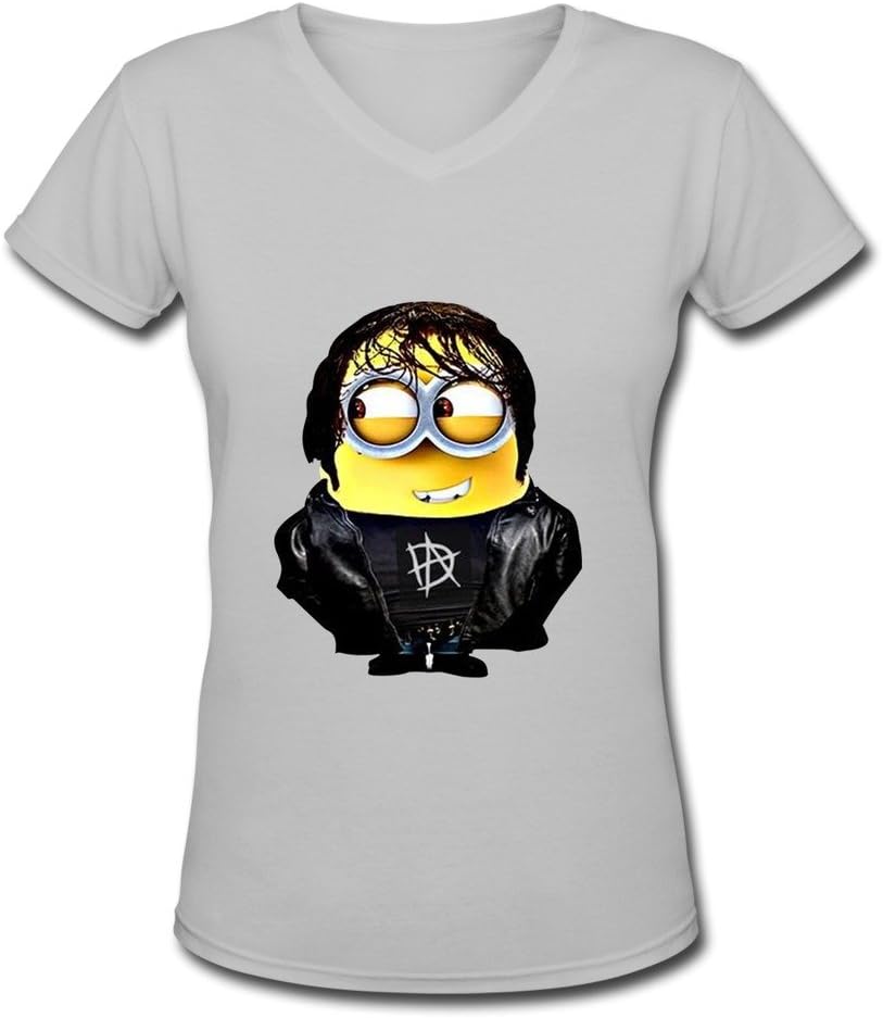 NNKEY Women's Short Sleeve WWE Dean Ambrose Minion T-shirt DeepHeather S